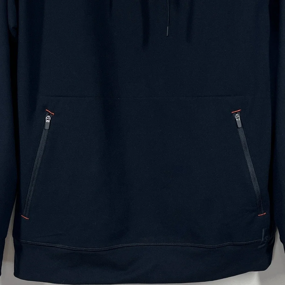 SAXX Roast Master Tech Hoodie Mens M Black Micro Fleece‎ Lounge Sweatshirt